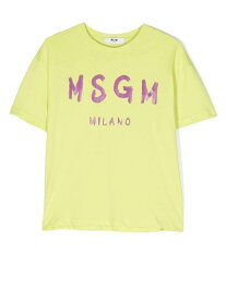 MSGM エムエスジーエム イエロー YELLOW トップス ボーイズ 春夏2023 MS029315 086 【関税・送料無料】【ラッピング無料】 ia