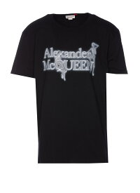 ALEXANDER MCQUEEN アレキサンダー マックイーン ブラック BLACK Tシャツ メンズ 秋冬2023 750656 QVZ070901 【関税・送料無料】【ラッピング無料】 ia