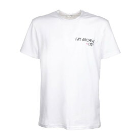 FAY フェイ ホワイト BIANCO Tシャツ メンズ 春夏2022 NPMB344105L TGGB004 【関税・送料無料】【ラッピング無料】 ia