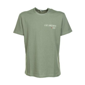 【本日5の付く日ポイント4倍!!】 FAY フェイ カーキグリーン MILITARE Tシャツ メンズ 春夏2022 NPMB344105L TGGV601 【関税・送料無料】【ラッピング無料】 ia