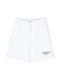 MSGM エムエスジーエム ホワイト Bianco パンツ ボーイズ 春夏2023 MS029331 001 BIANCO 【関税・送料無料】【ラッピング無料】 ia