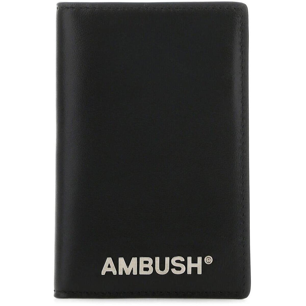 ランキング第1位 AMBUSH アンブッシュ Black/silver 財布 メンズ 秋冬