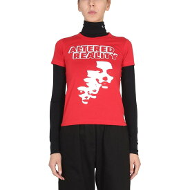 RAF SIMONS ラフシモンズ レッド ROSSO Tシャツ レディース 秋冬2022 222-W111_190010030 【関税・送料無料】【ラッピング無料】 ia