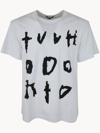 COMME DES GARCONS HOMME PLUS コムデギャルソン オム プリュス Tシャツ メンズ 秋冬2023 PL.T015.W23 WHITE BLACK 【関税・送料無料】【ラッピング無料】 ia