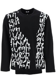 COMME DES GARCONS HOMME PLUS コムデギャルソン オム プリュス Tシャツ メンズ 秋冬2023 PL T014 BLKWH 【関税・送料無料】【ラッピング無料】 ia