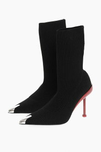 �A���L�T���_�[ �}�b�N�C�[�� ALEXANDER MCQUEEN �t���b�g�u�[�c �u�[�c ���f�B�[�X �u���b�N Flat boots 768095 W4X81 1695 �֐� �������� 2026SS dk