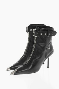 �A���L�T���_�[ �}�b�N�C�[�� ALEXANDER MCQUEEN �t���b�g�u�[�c �u�[�c ���f�B�[�X �u���b�N Flat boots 768101 WIDR4 1081 �֐� �������� 2026SS dk