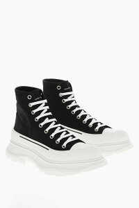 �A���L�T���_�[ �}�b�N�C�[�� ALEXANDER MCQUEEN �t���b�g�X�j�[�J�[ �X�j�[�J�[ �����Y �u���b�N Flat sneakers 705659 W4MV2 1070 �֐� �������� 2026AW dk