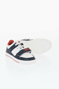 FENDI FENDI �t���b�g�X�j�[�J�[ �X�j�[�J�[ �{�[�C�Y �u���[ Flat sneakers JMR476 AOMN F08TA �֐� �������� dk