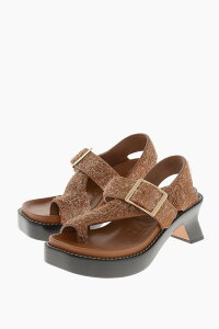 ���G�x LOEWE �T���_�� ���f�B�[�X �u���E�� Sandals L814465X922530 �֐� �������� dk