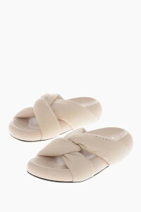 �}���j MARNI �T���_�� ���f�B�[�X �x�[�W�� Sandals SAMS018703 P5443 00W23 �֐� �������� 2026SS dk