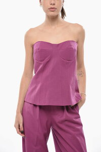 �t�F�f���J�E�g�V FEDERICA TOSI T�V���c �g�b�v�X ���f�B�[�X �p�[�v�� T-shirts and tops FTI23TP1970GA0037 1169 �֐� �������� dk