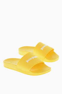 �p�[�� �G���W�F���X PALM ANGELS �t���b�g�V���[�Y �T���_�� �����Y �C�G���[ Flat Shoes PMIC011F24MAT0016565 �֐� �������� dk
