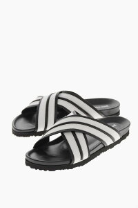 �p�[�� �G���W�F���X PALM ANGELS �t���b�g�V���[�Y �T���_�� �����Y �u���b�N Flat Shoes PMIC009S23LEA0011001 �֐� �������� dk