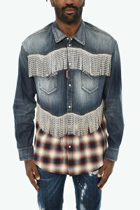 �f�B�[�X�N�G�A�[�h DSQUARED2 �V���c �����Y �}���`�J���[ Shirts S74DM0822 S30341 470 �֐� �������� dk