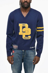 �f�B�[�X�N�G�A�[�h DSQUARED2 �Z�[�^�[ �j�b�g�E�F�A �����Y �u���[ Knitwear S71HA1217S18366962 �֐� �������� dk