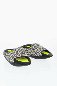 �o���}�� BALMAIN �t���b�g�V���[�Y �T���_�� �����Y Flat Shoes YM0VL299TCMMGFE �֐� �������� dk