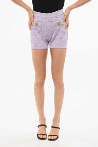 �o���}�� BALMAIN �f�j���V���[�c �V���[�c ���f�B�[�X �p�[�v�� Denim shorts AF0PA197KE255BS �֐� �������� dk