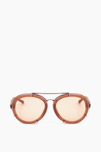 �����_�E�t�@���[ LINDA FARROW �T���O���X �T���O���X�E���K�l ���f�B�[�X �I�����W Sunglasses PL170 PINK �֐� �������� dk