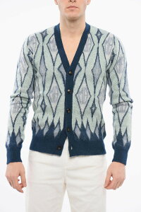 �A�~�� AMIRI �Z�[�^�[ �j�b�g�E�F�A �����Y �u���[ Knitwear AW23MKC003WO 420 �֐� �������� dk