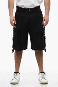 �I�t�z���C�g OFF WHITE �V���[�c �����Y �u���b�N Shorts OMCB093S24FAB0011000 �֐� �������� dk
