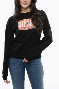 �f�B�[�[�� DIESEL �g���[�i�[ ���f�B�[�X �u���b�N Sweatshirts A11499 0EJAA 9XX �֐� �������� 2026SS dk