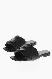 �{�b�e�K ���F�l�^ BOTTEGA VENETA �T���_�� ���f�B�[�X �u���b�N Sandals 608853 VBSS0 1000 �֐� �������� dk