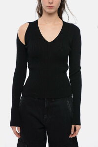 �A���L�T���_�[ �}�b�N�C�[�� ALEXANDER MCQUEEN �Z�[�^�[ �j�b�g�E�F�A ���f�B�[�X �u���b�N Knitwear 768602 Q1A65 1000 �֐� �������� dk