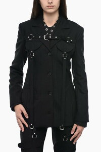 �I�t�z���C�g OFF WHITE �X�[�c�W���P�b�g �X�[�c �W���P�b�g ���f�B�[�X �u���b�N Suit Jackets OWEF117F23FAB0011000 �֐� �������� dk