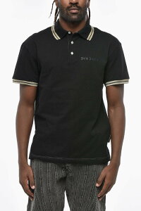 �p�[�� �G���W�F���X PALM ANGELS �|���V���c �����Y �u���b�N Polo shirts PMGB012S23FAB0010110 �֐� �������� dk