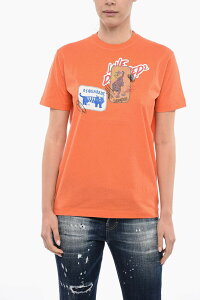 �f�B�[�X�N�G�A�[�h DSQUARED2 �|���V���c T�V���c ���f�B�[�X �I�����W T-shirts and polo shirts S75GD0236 S22427 184 �֐� �������� dk