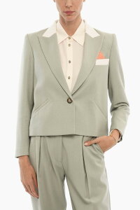 �ւ׃X�^�W�I HEBE STUDIO �X�[�c�W���P�b�g �X�[�c �W���P�b�g ���f�B�[�X �O���[�� Suit Jackets H222 BIBZ FLN AGV �֐� �������� dk