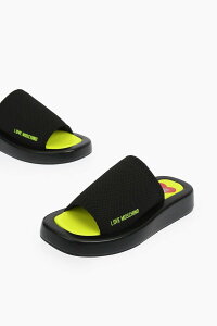 ���X�L�[�m MOSCHINO �t���b�g�V���[�Y �t���b�g�V���[�Y ���f�B�[�X �u���b�N Flat Shoes JA28243G0EIZN000 �֐� �������� dk