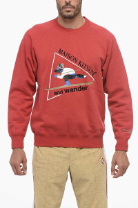 �A���h�����_�[ AND WANDER �X�E�F�b�g�V���c �g���[�i�[ �����Y ���b�h Sweatshirts 5743284910 100 �֐� �������� dk