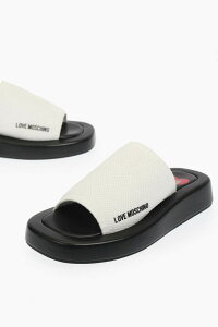 ���X�L�[�m MOSCHINO �t���b�g�V���[�Y �t���b�g�V���[�Y ���f�B�[�X �u���b�N Flat Shoes JA28243G0EIZM100 �֐� �������� dk