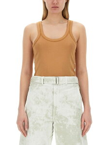 �����[�� LEMAIRE T�V���c �g�b�v�X ���f�B�[�X �x�[�W�� T-shirts and tops 313841 �֐� �������� 2024SS el