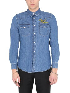 �A���L�T���_�[ �}�b�N�C�[�� ALEXANDER MCQUEEN �V���c �����Y �u���[ Shirts 220512 �֐� �������� 2022SS el