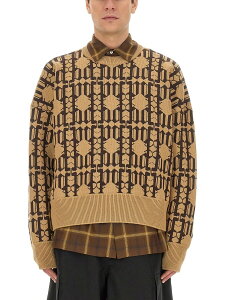 �p�[�� �G���W�F���X PALM ANGELS �Z�[�^�[ �j�b�g�E�F�A �����Y �x�[�W�� Knitwear 301747 �֐� �������� 2023AW el