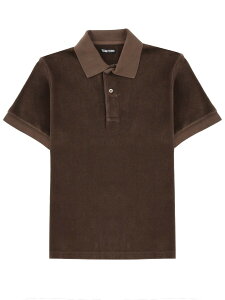 �g�� �t�H�[�h TOM FORD �|���V���c �����Y �u���E�� Polo shirts 377963 �֐� �������� 2025SS el