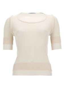 �����[�� LEMAIRE T�V���c �g�b�v�X ���f�B�[�X �x�[�W�� T-shirts and tops 397674 �֐� �������� 2026SS el