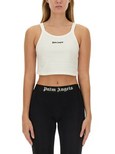 �p�[�� �G���W�F���X PALM ANGELS T�V���c �g�b�v�X ���f�B�[�X �z���C�g T-shirts and tops 336311 �֐� �������� 2024AW el