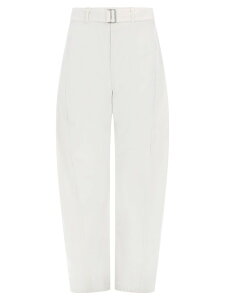 �����[�� LEMAIRE �Y�{�� �p���c ���f�B�[�X �z���C�g Trousers 399638 �֐� �������� 2026SS el