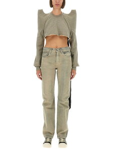 ���b�N�E�I�E�G���X�E�_�[�N�V���h�E RICK OWENS DRKSHDW �g���[�i�[ ���f�B�[�X �O���[ Sweatshirts 364610 �֐� �������� 2025AW el