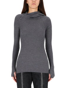 �W�����|�[���E�S���`�G JEAN PAUL GAULTIER �Z�[�^�[ �j�b�g�E�F�A ���f�B�[�X �O���[ Knitwear 366183 �֐� �������� 2025AW el