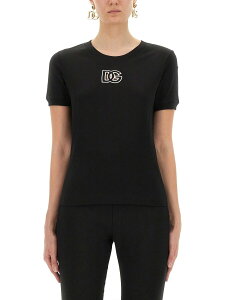 �h���`�F&�K�b�o�[�i DOLCE&GABBANA �|���V���c T�V���c ���f�B�[�X �u���b�N T-shirts and polo shirts 367919 �֐� �������� 2025AW el