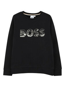 �q���[�S �{�X HUGO BOSS �N���[�l�b�N�X�E�F�b�g�V���c �g���[�i�[ �{�[�C�Y �u���b�N Crew neck sweatshirts 367071 �֐� �������� 2025AW el