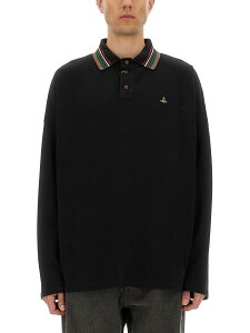 ���B���B�A���E�G�X�g�E�b�h VIVIENNE WESTWOOD �|���V���c �����Y �u���b�N Polo shirts 367658 �֐� �������� 2025AW el