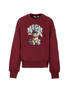 �G���G�X�W�[�G�� MSGM �N���[�l�b�N�X�E�F�b�g�V���c �g���[�i�[ �K�[���Y ���b�h Crew neck sweatshirts 367457 �֐� �������� 2025AW el