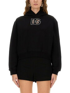�h���`�F&�K�b�o�[�i DOLCE&GABBANA �g���[�i�[ ���f�B�[�X �u���b�N Sweatshirts 367536 �֐� �������� 2025AW el