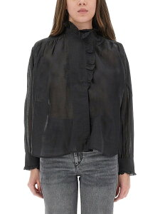 �}���� �G�g���[�� MARANT ETOILE �V���c ���f�B�[�X �u���b�N Shirts 367974 �֐� �������� 2025AW el